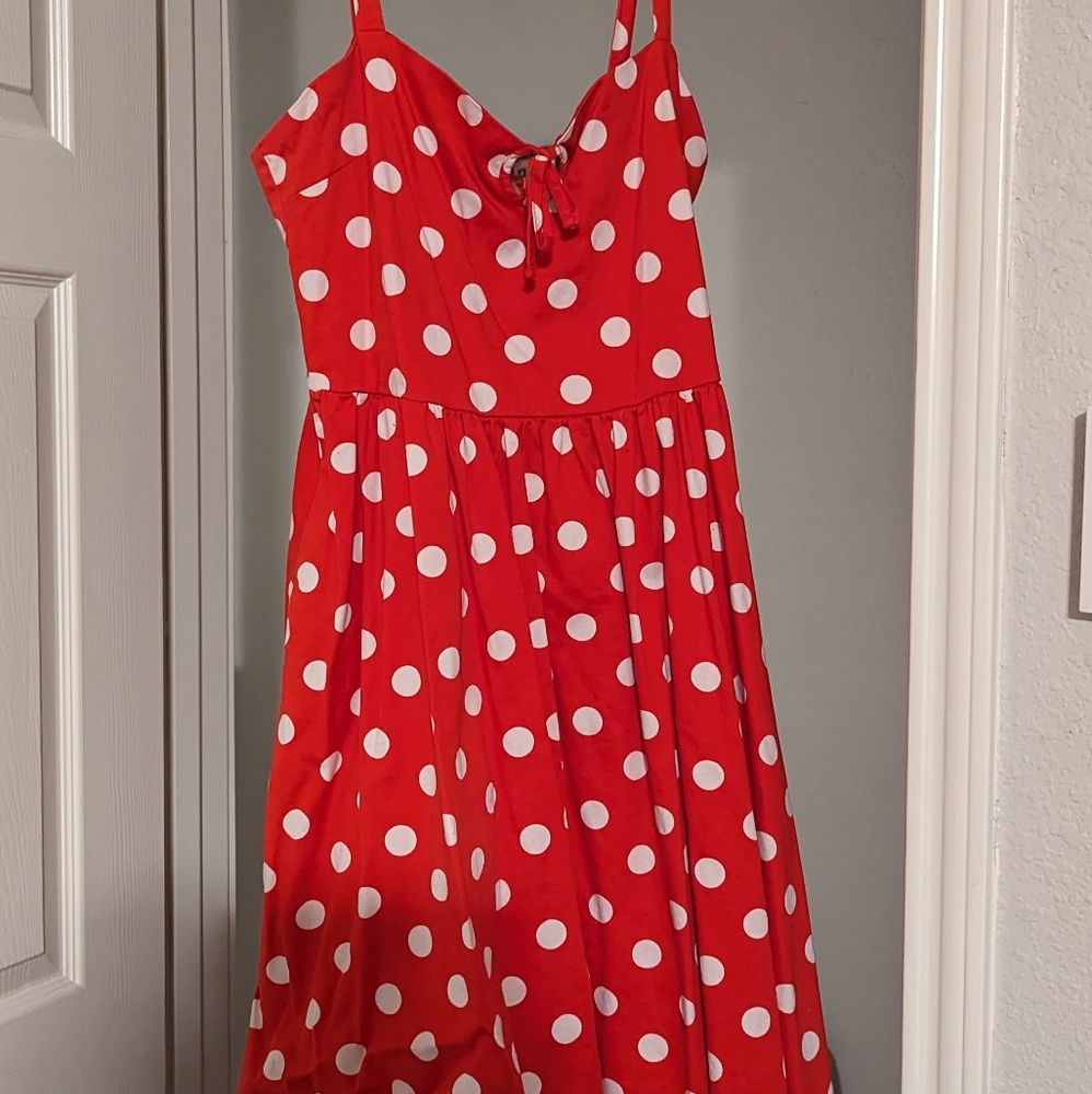 Lindy Bop Red and White Polka Dot Dress